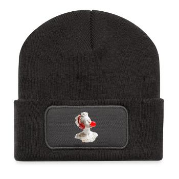 Marble & Beats - Recycled Patch Beanie - dark grey - Front