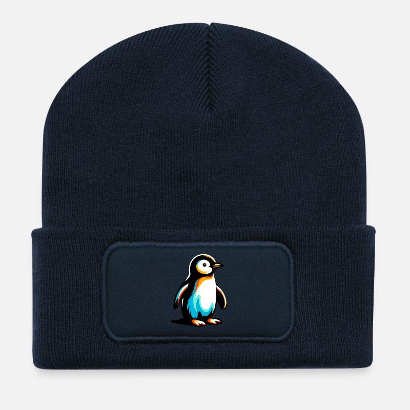 Pinguin - Recycelte Patch Beanie - French Navy