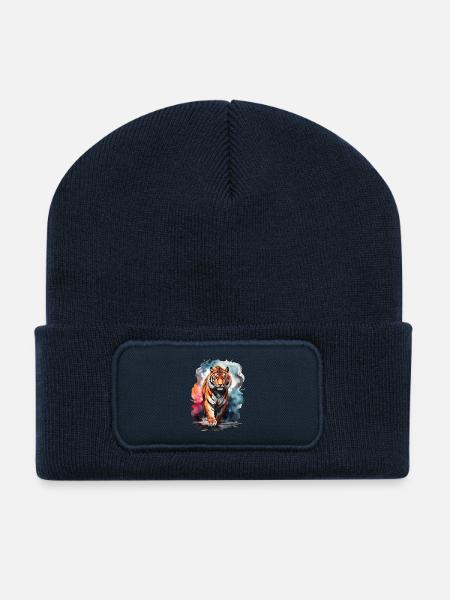 Tigergeist - Recycelte Patch Beanie - French Navy