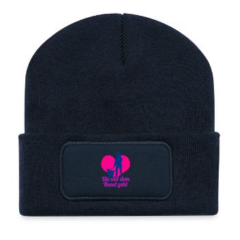 20 - Recycled Patch Beanie - french navy - Front