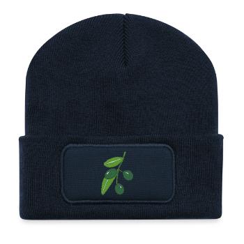 olive branch - Recycled Patch Beanie - french navy - Front