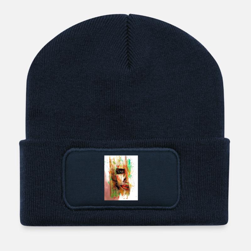 Joanna - Recycelte Patch Beanie - French Navy