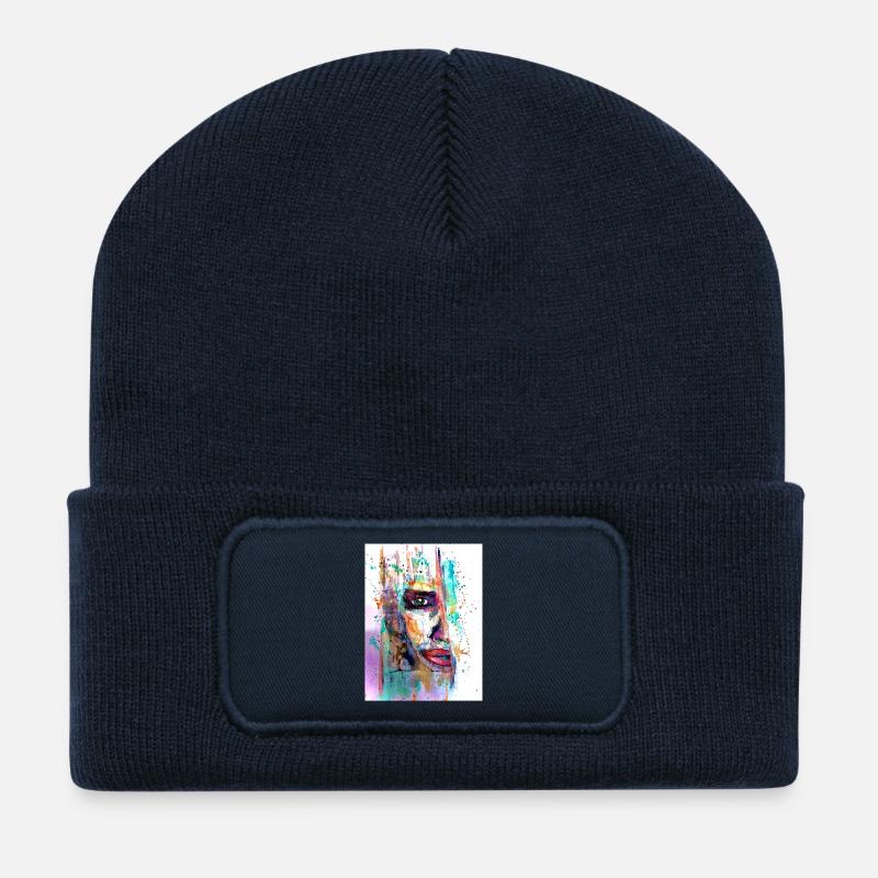 IMG 1603 - Recycelte Patch Beanie - French Navy