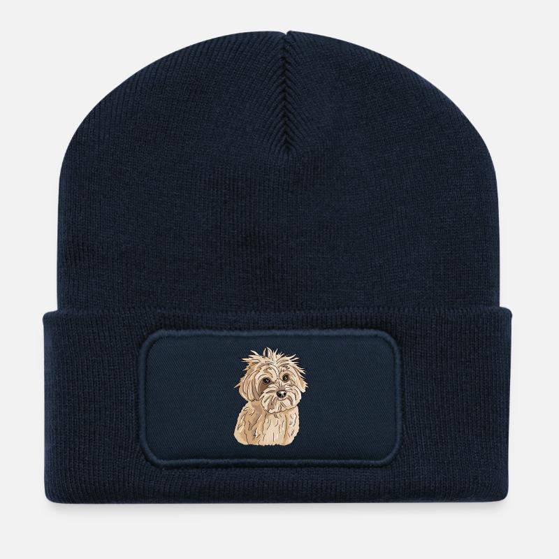 Havaneser - Recycelte Patch Beanie - French Navy