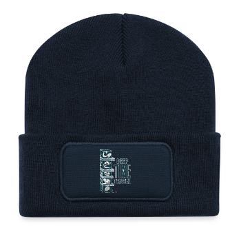 Time travel through the history of the earth Geology 2 - Recycled Patch Beanie - french navy - Front
