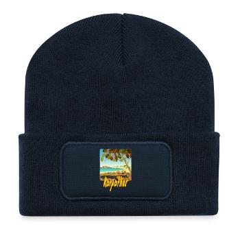 Karpathos - Recycelte Patch Beanie - French Navy - Vorne