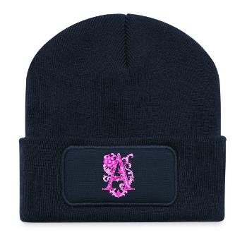 Buchstabe A - Recycelte Patch Beanie - French Navy - Vorne
