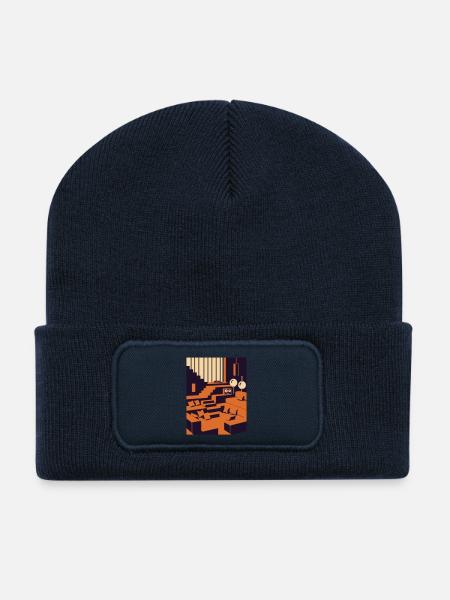 Interior Design Traum - Recycelte Patch Beanie - French Navy