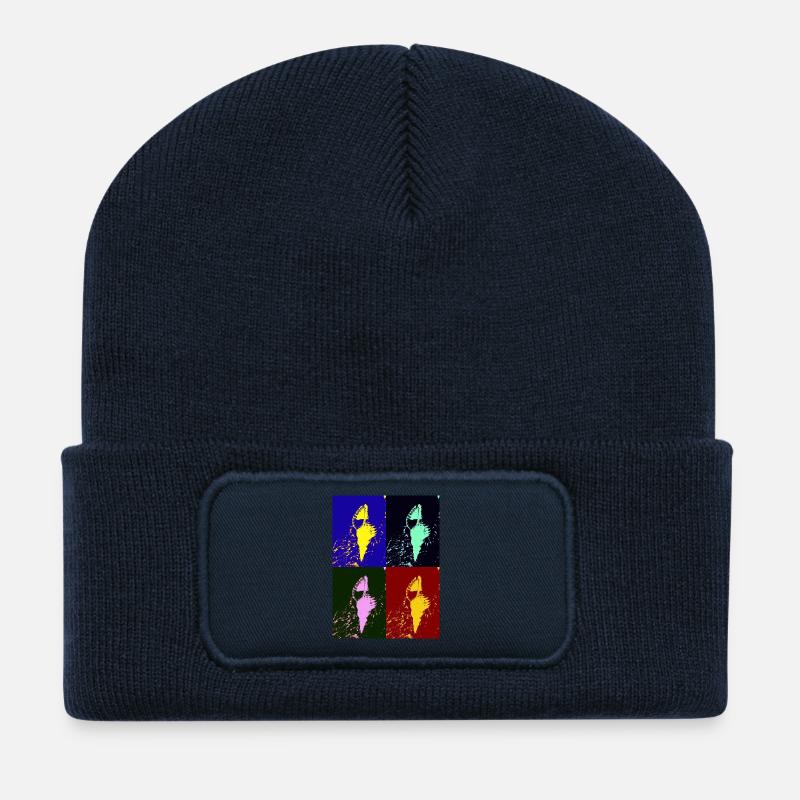 Mediterrane Schalentiere - Recycelte Patch Beanie - French Navy