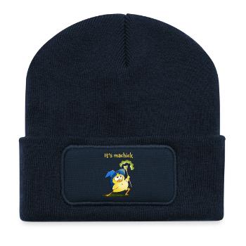 Magic Chick Spell Design - Recycled Patch Beanie - french navy - Front