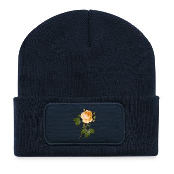 Flower - Recycled Patch Beanie - french navy - Front