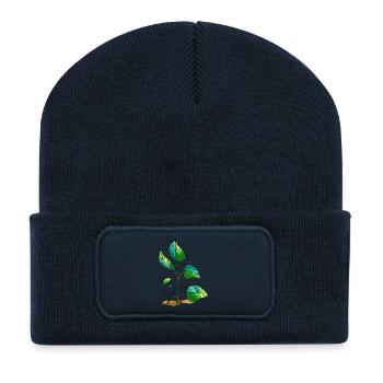 leaves - Recycled Patch Beanie - french navy - Front