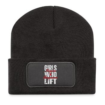 Inspirer et autonomiser les filles - Beanie recyclé à patch - charbon - Devant