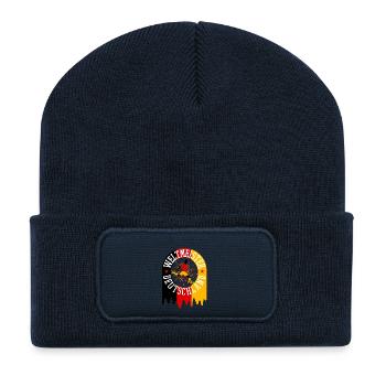 World Champion Germany Football - Recycled Patch Beanie - french navy - Front