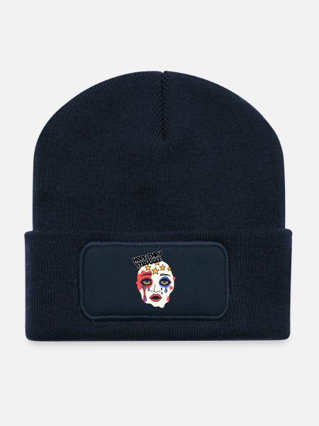 Hope thru Struggle Mask - Recycled Patch Beanie - french navy