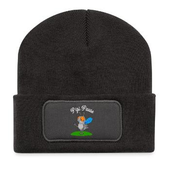Need a Toilette - Recycled Patch Beanie - dark grey - Front