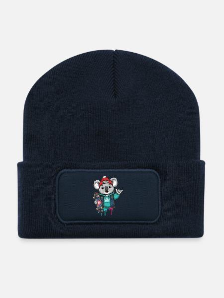 Koala Skate Hoodie Oz Style - Recycelte Patch Beanie - French Navy