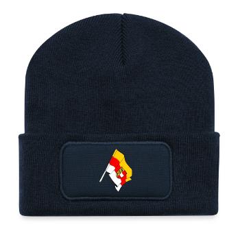 Drapeau de Kärnten - Beanie recyclé à patch - bleu marine - Devant