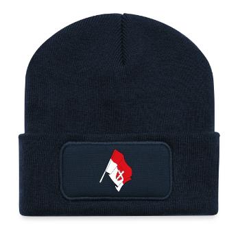 Wien County Flag - Recycled Patch Beanie - french navy - Front