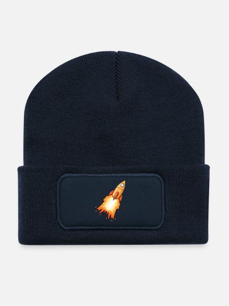 Rakete - Recycelte Patch Beanie - French Navy