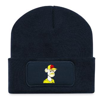 Ape Straßenrebell Cap - Recycelte Patch Beanie - French Navy - Vorne