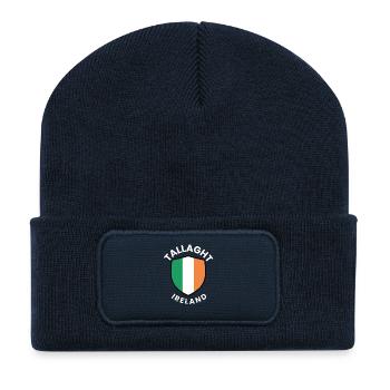 Tallaght Shield Irland-Flagge - Recycelte Patch Beanie - French Navy - Vorne