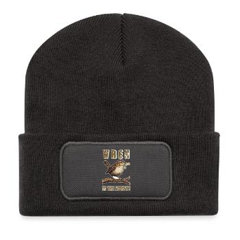 Bird Wren In The Money Humor - Recycled Patch Beanie - dark grey - Front