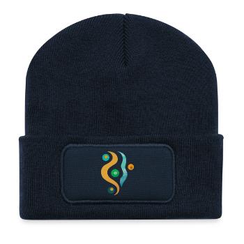 yoga-design_51 - Recycelte Patch Beanie - French Navy - Vorne