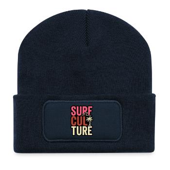 T-shirt de Surfer, sac, sweat à capuche, tasse, casquette - Beanie recyclé à patch - bleu marine - Devant