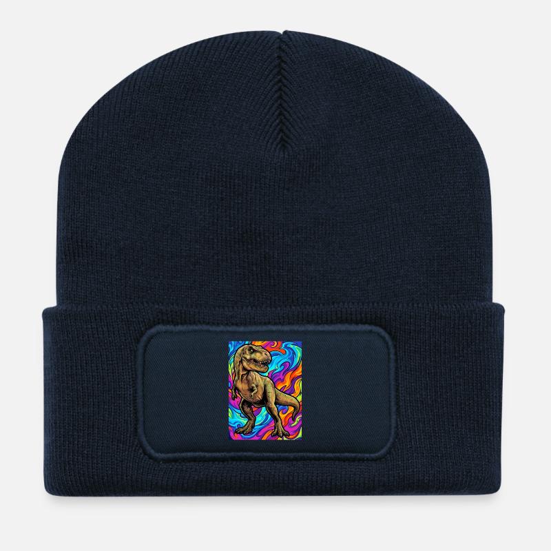 dinosaur - Recycled Patch Beanie - french navy