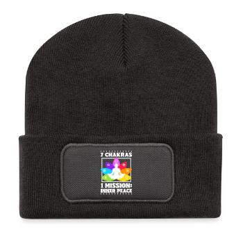 7 Chakras – Inner Peace - Recycled Patch Beanie - dark grey - Front