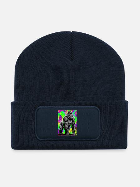 Gorilla - Recycelte Patch Beanie - French Navy