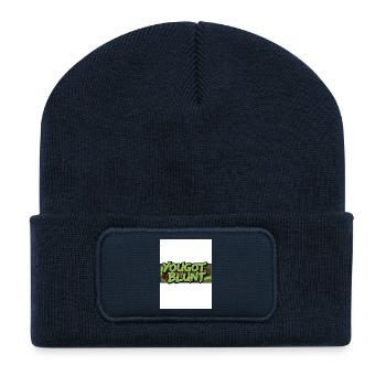 YouGotBlunt Cartoon Spruch - Recycelte Patch Beanie - French Navy - Vorne