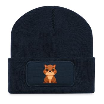 Babybiber - Recycelte Patch Beanie - French Navy - Vorne