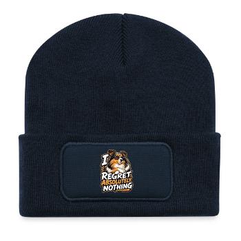 Shetland Shepherd - Recycelte Patch Beanie - French Navy - Vorne
