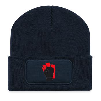 Pure fighting spirit - Recycled Patch Beanie - french navy - Front