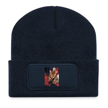 Not a House Cat, A small Tiger – Predator Bengal - Recycled Patch Beanie - french navy - Front