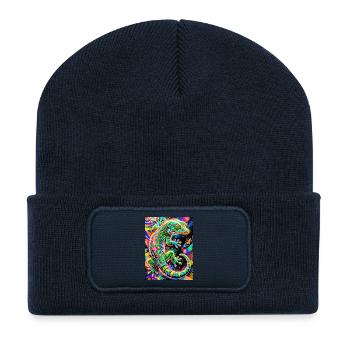 Gecko - Recycled Patch Beanie - french navy - Front