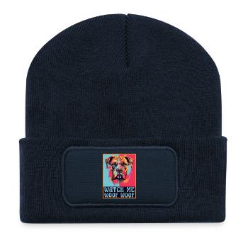 Boxer Dog Breed Boxer Dog Accessories Dog Owner - Recycled Patch Beanie - french navy - Front