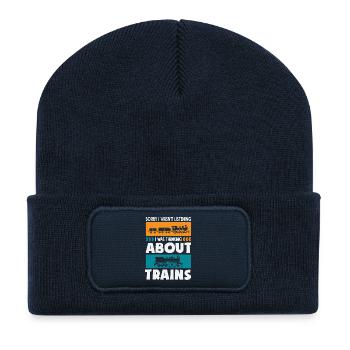 Hab Nicht Zugehört Habe An Züge Gedacht - Recycelte Patch Beanie - French Navy - Vorne