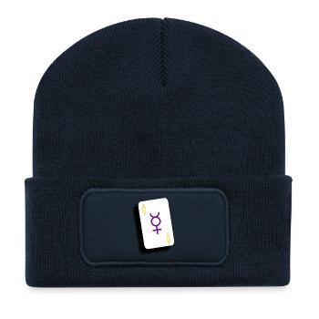 Ace of Intersex - Recycelte Patch Beanie - French Navy - Vorne