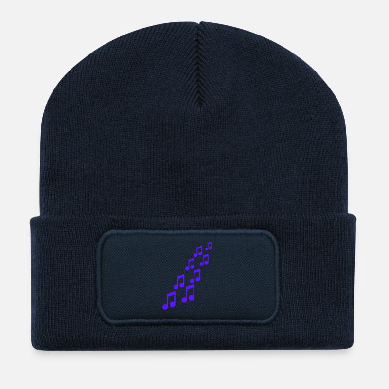 Noten - Recycelte Patch Beanie - French Navy