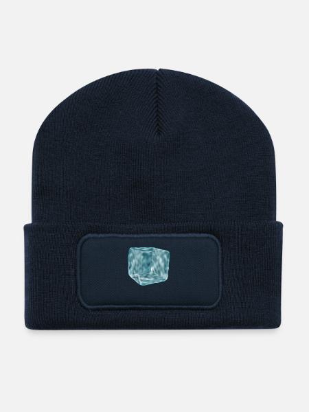 eiswuerfel - Recycelte Patch Beanie - French Navy
