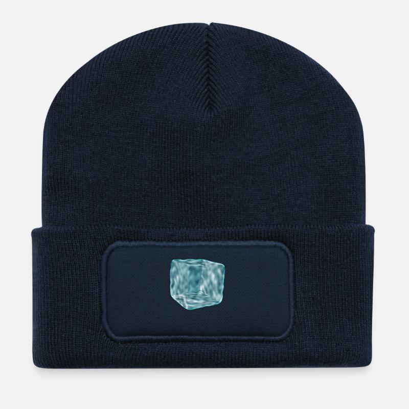 eiswuerfel - Recycelte Patch Beanie - French Navy