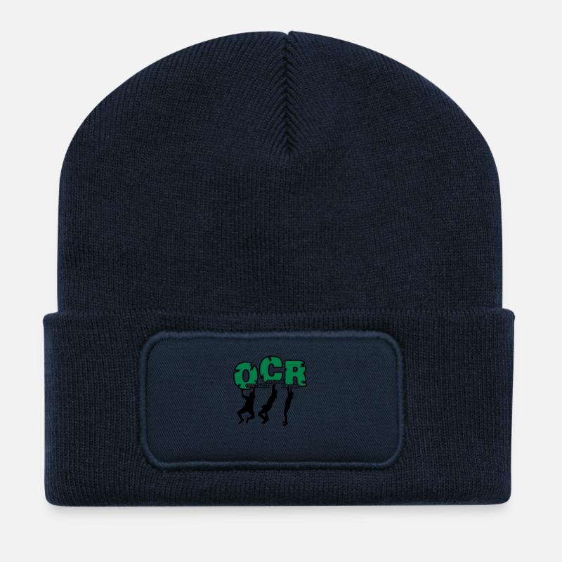 OCR - Hindernislauf Laufen Laufsport Obstacle Run - Recycelte Patch Beanie - French Navy