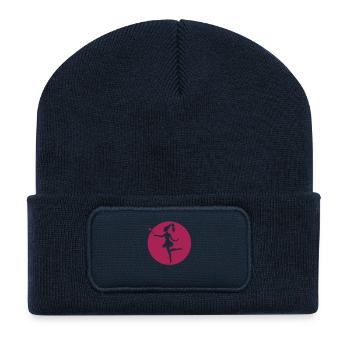 Magic fairy in circle - Recycled Patch Beanie - french navy - Front