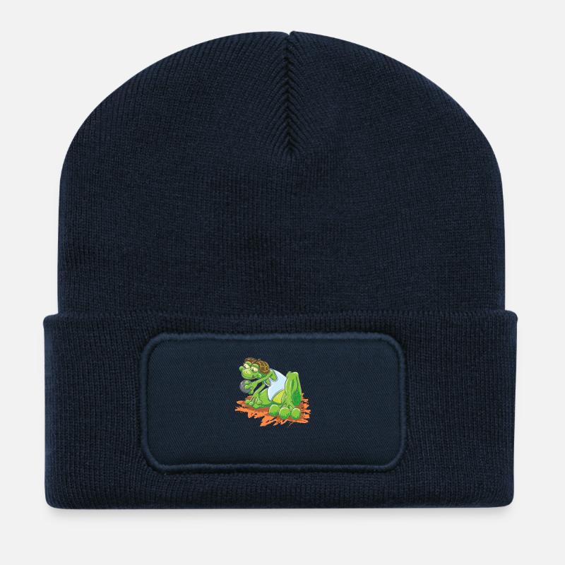 Petanque - Recycelte Patch Beanie - French Navy