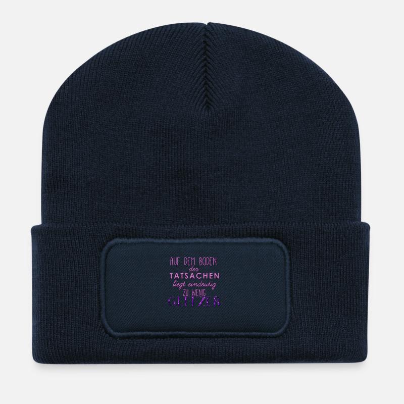 glitzer - Recycelte Patch Beanie - French Navy