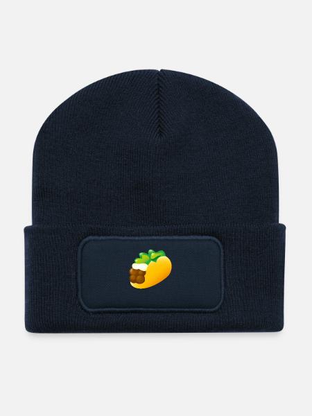 Smiley Tacco - Recycelte Patch Beanie - French Navy