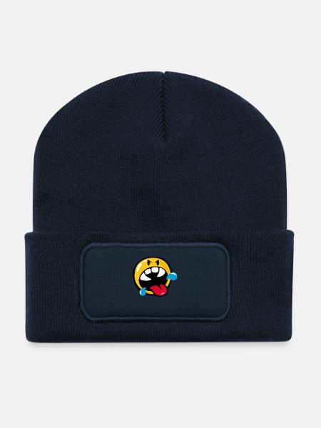 Smiley Anger Rabid - Recycled Patch Beanie - french navy